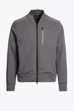 Parajumpers Sweaters|Jasjes-MCKAY - FLEECE MET VOLLEDIGE RITS PEWTER