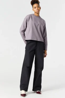 Parajumpers Tops & T-Shirts-MIDGE - T-SHIRT MET LANGE MOUWEN RABBIT GREY