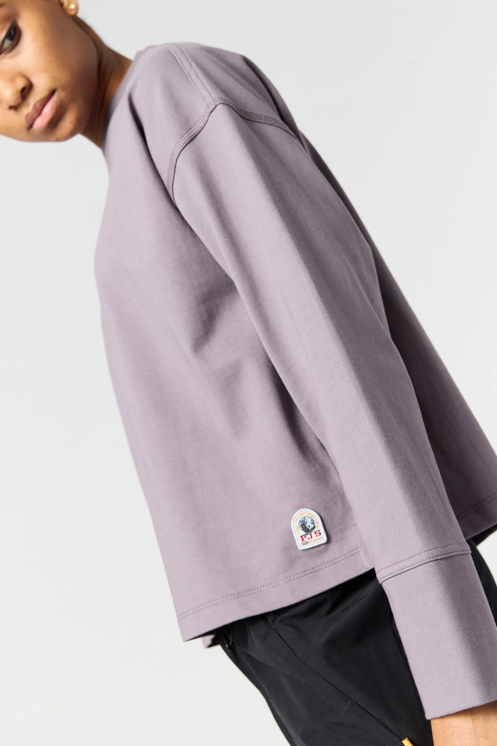 Parajumpers Tops & T-Shirts-MIDGE - T-SHIRT MET LANGE MOUWEN ICE FLOW