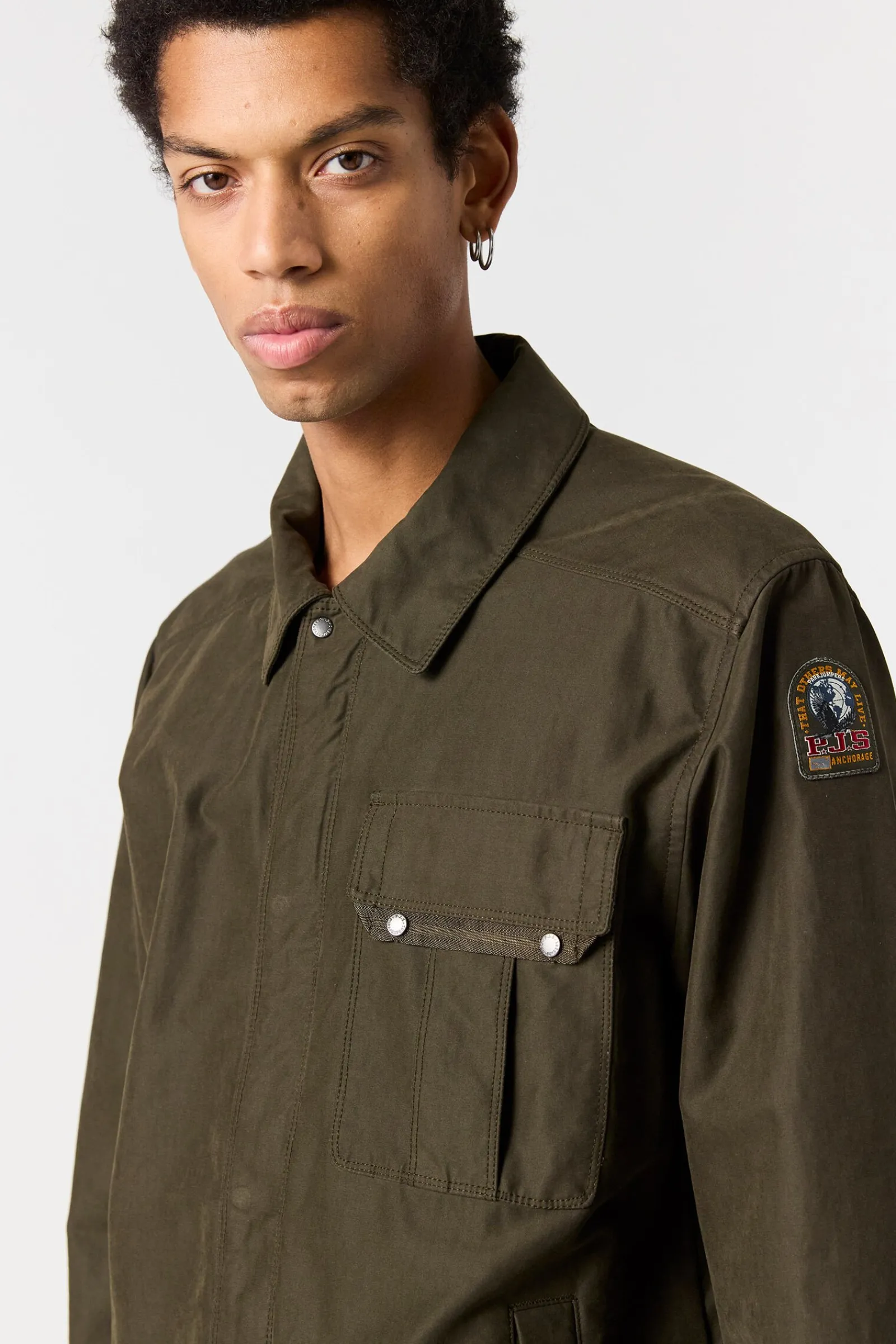 Parajumpers Overhemden-MIURA - OVERSHIRT BLACK
