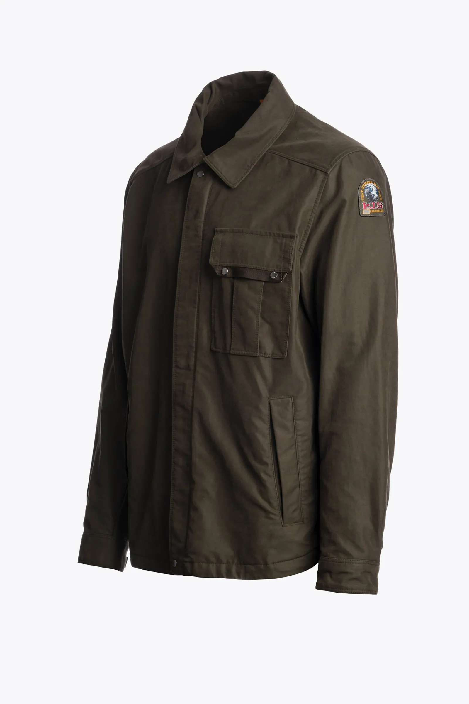 Parajumpers Overhemden-MIURA - OVERSHIRT DEEP MOSS