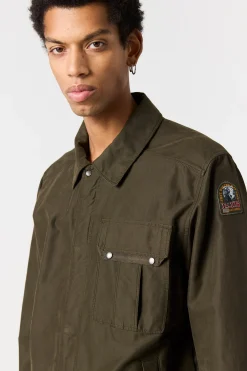 Parajumpers Overhemden-MIURA - OVERSHIRT DEEP MOSS