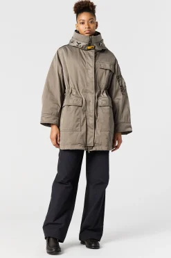 Parajumpers Parka|Jasjes-NETTIE - PARKA MET CAPUCHON OLIVE GREY