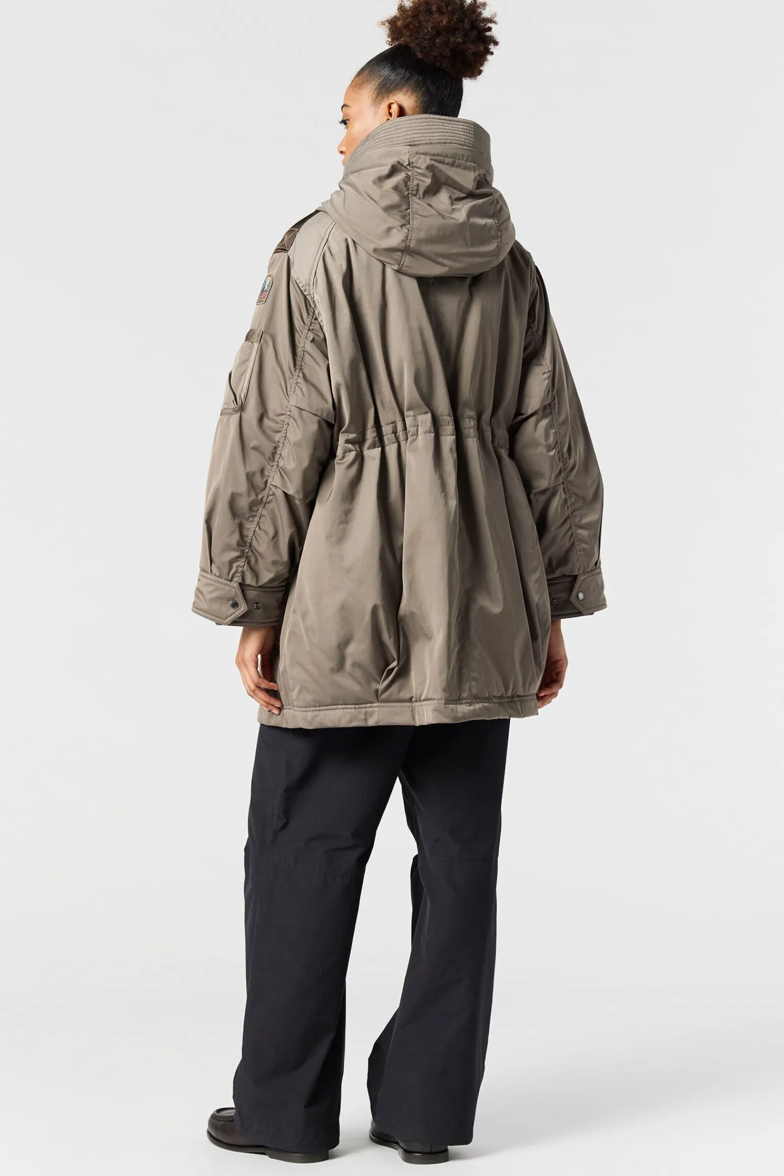 Parajumpers Parka|Jasjes-NETTIE - PARKA MET CAPUCHON OLIVE GREY
