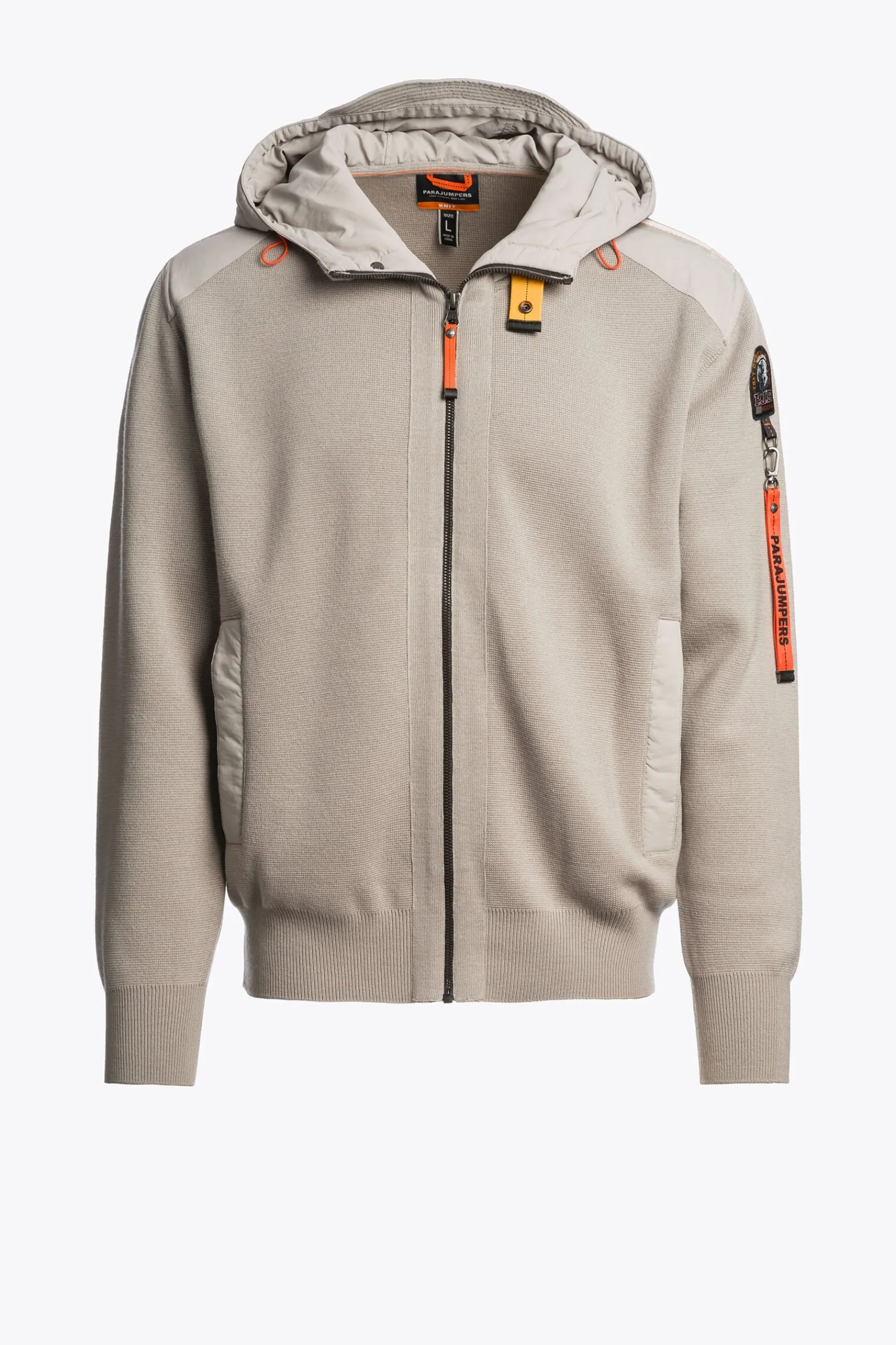 Parajumpers Tricot-NEW DOMINIC - SWEATER MET RONDE HALS CHATEAU GREY