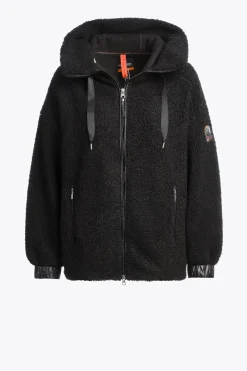 Parajumpers Sweaters-NOELLE - SWEATER MET VOLLEDIGE RITS BLACK
