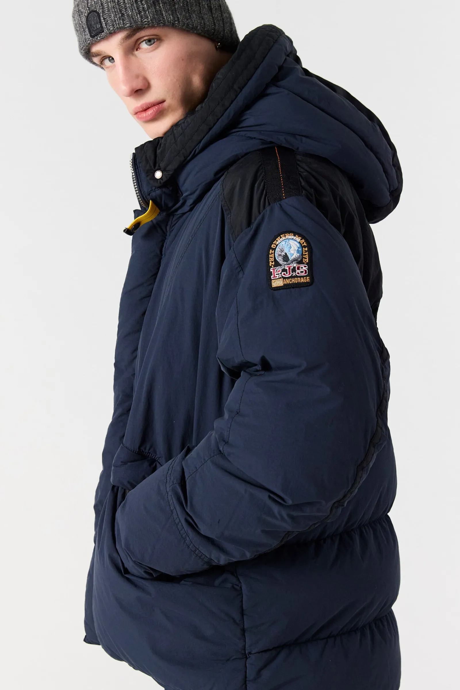 Parajumpers Donsjassen-PERCIVAL - DONSJACK MET CAPUCHON BLUE NAVY