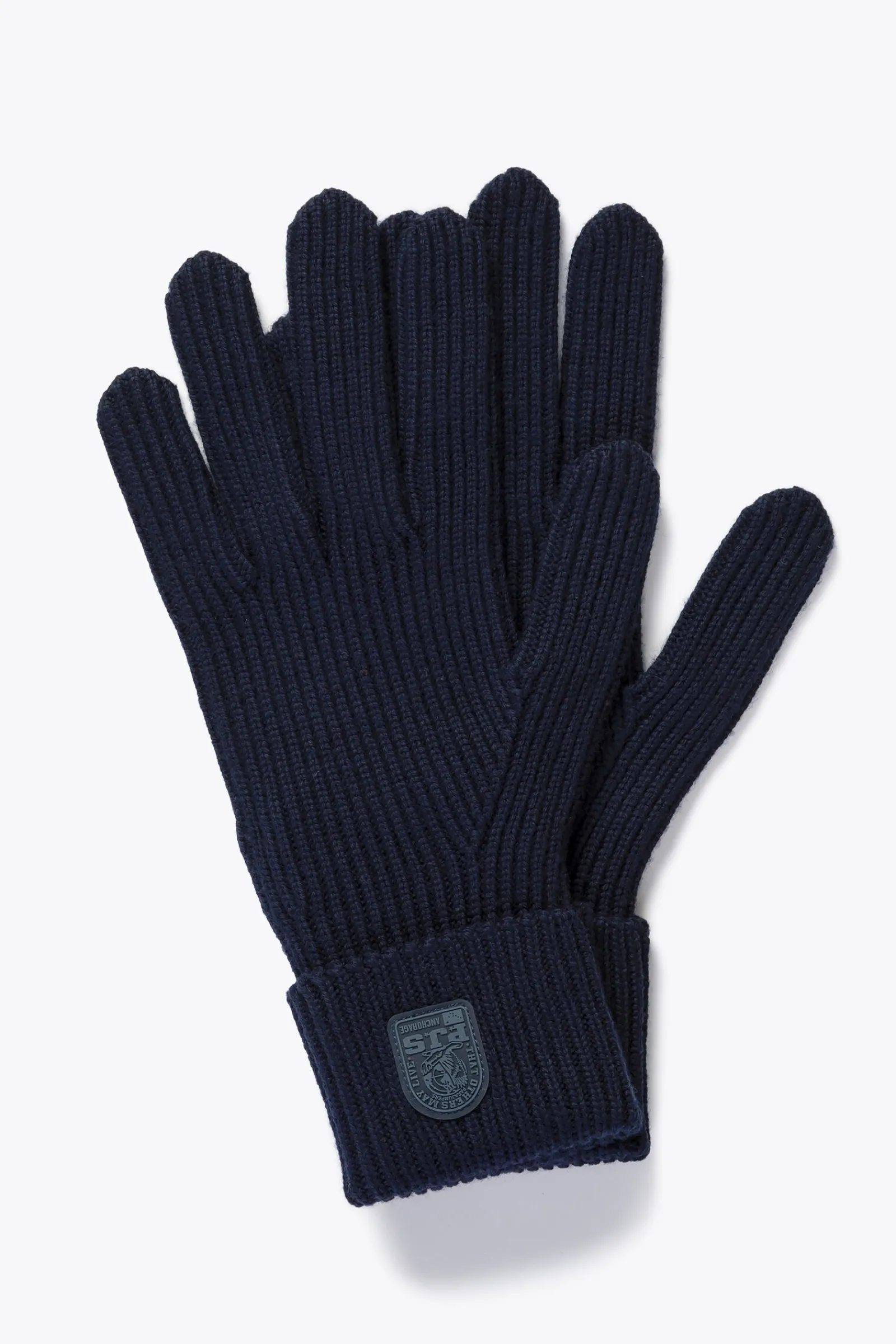 Parajumpers Handschoenen|Handschoenen-PLAIN - HANDSCHOENEN VAN MERINOWOL BLUE NAVY