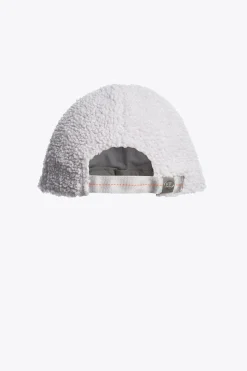 Parajumpers Petten|Petten-POWER - HONKBALPET VAN KRULLENDE FLEECE PEARL GREY
