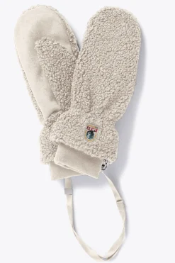 Parajumpers Handschoenen|Handschoenen-POWER - WANTEN VAN KRULLENDE FLEECE MOONBEAM