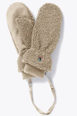 Parajumpers Handschoenen|Handschoenen-POWER - WANTEN VAN KRULLENDE FLEECE SUN KISSED
