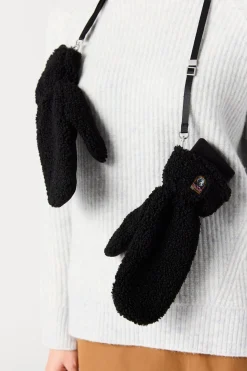 Parajumpers Handschoenen|Handschoenen-POWER - WANTEN VAN KRULLENDE FLEECE SUN KISSED