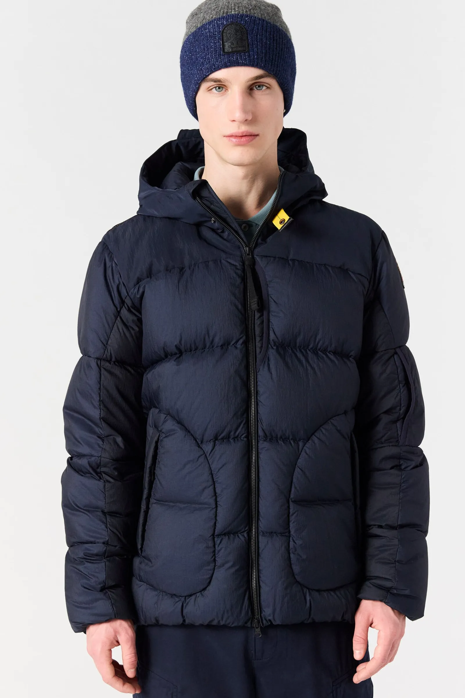 Parajumpers Donsjassen-SENTO - DONSJACK MET CAPUCHON BLUE NAVY