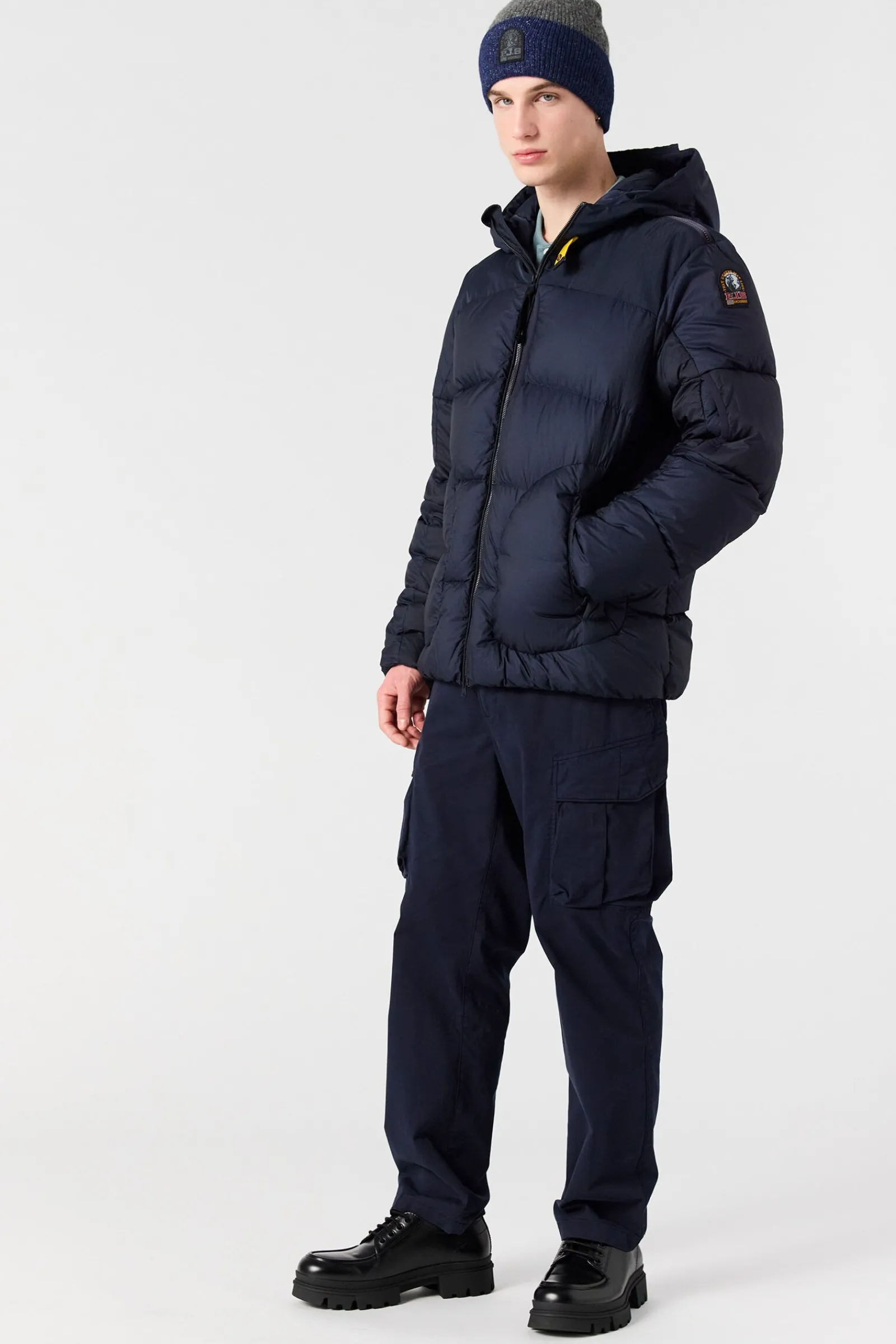 Parajumpers Donsjassen-SENTO - DONSJACK MET CAPUCHON BLUE NAVY