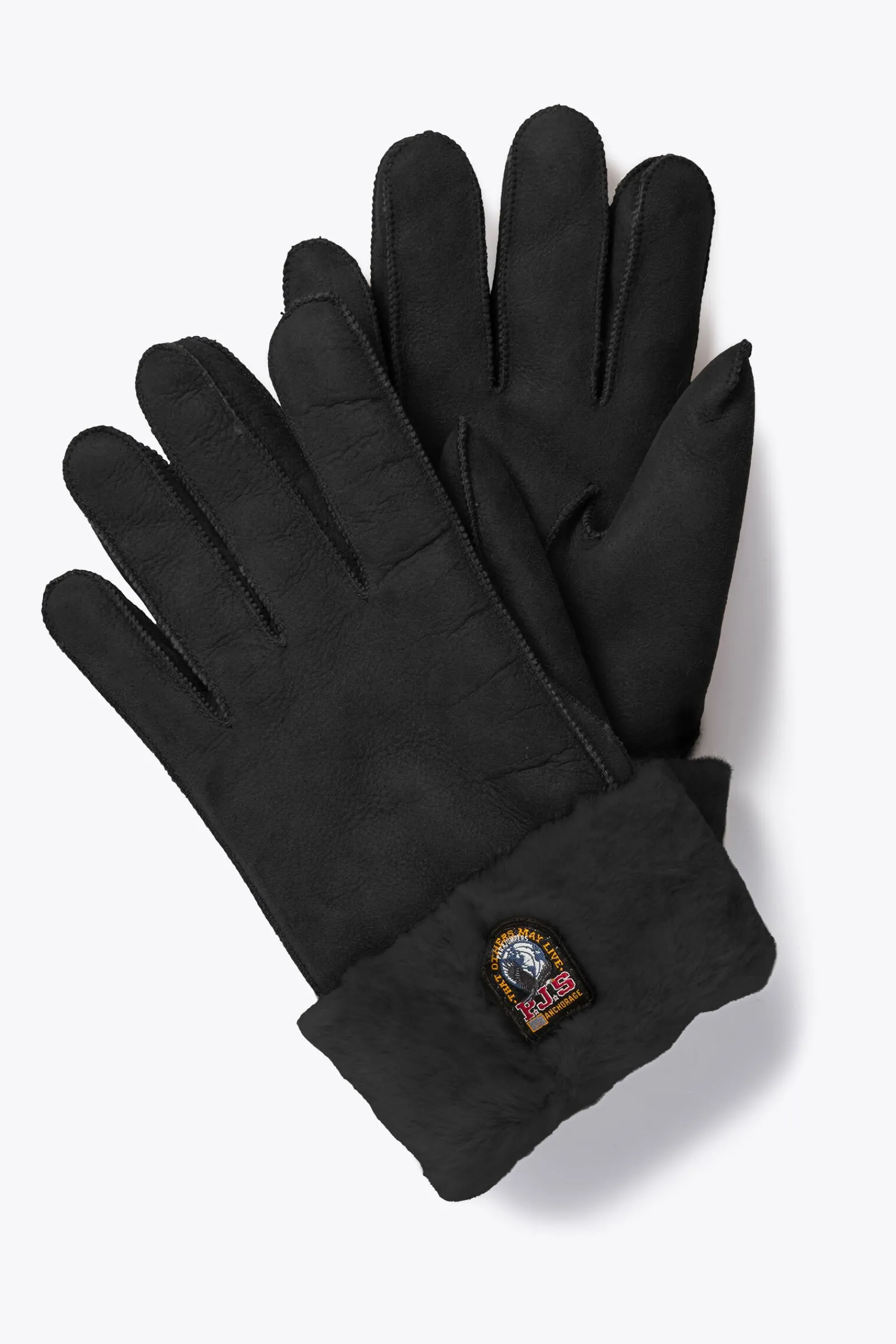 Parajumpers Handschoenen|Handschoenen-SHEARLING - HANDSCHOENEN BLACK