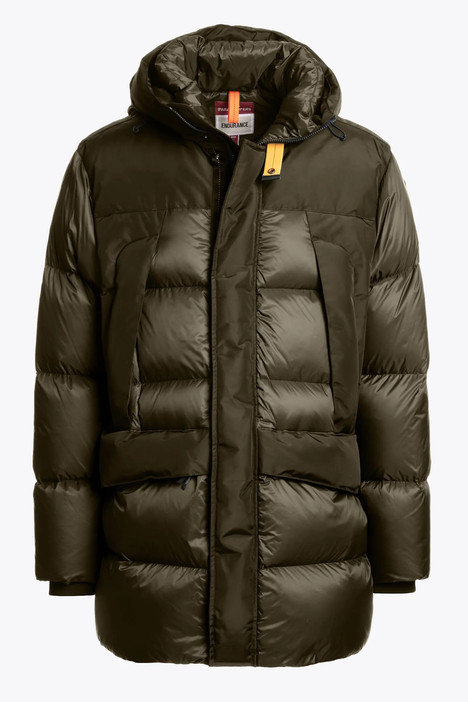 Parajumpers Donsjassen|Jasjes-SHEDIR - PARKA MET CAPUCHON OLIVE GREY
