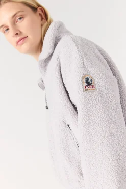Parajumpers Sweaters-SORI - SWEATER MET VOLLEDIGE RITS PEARL GREY