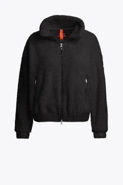 Parajumpers Sweaters-SORI - SWEATER MET VOLLEDIGE RITS BLACK