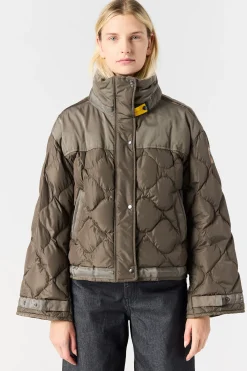 Parajumpers Donsjassen-SUMIDA - KORTE DONSJAS OLIVE GREY