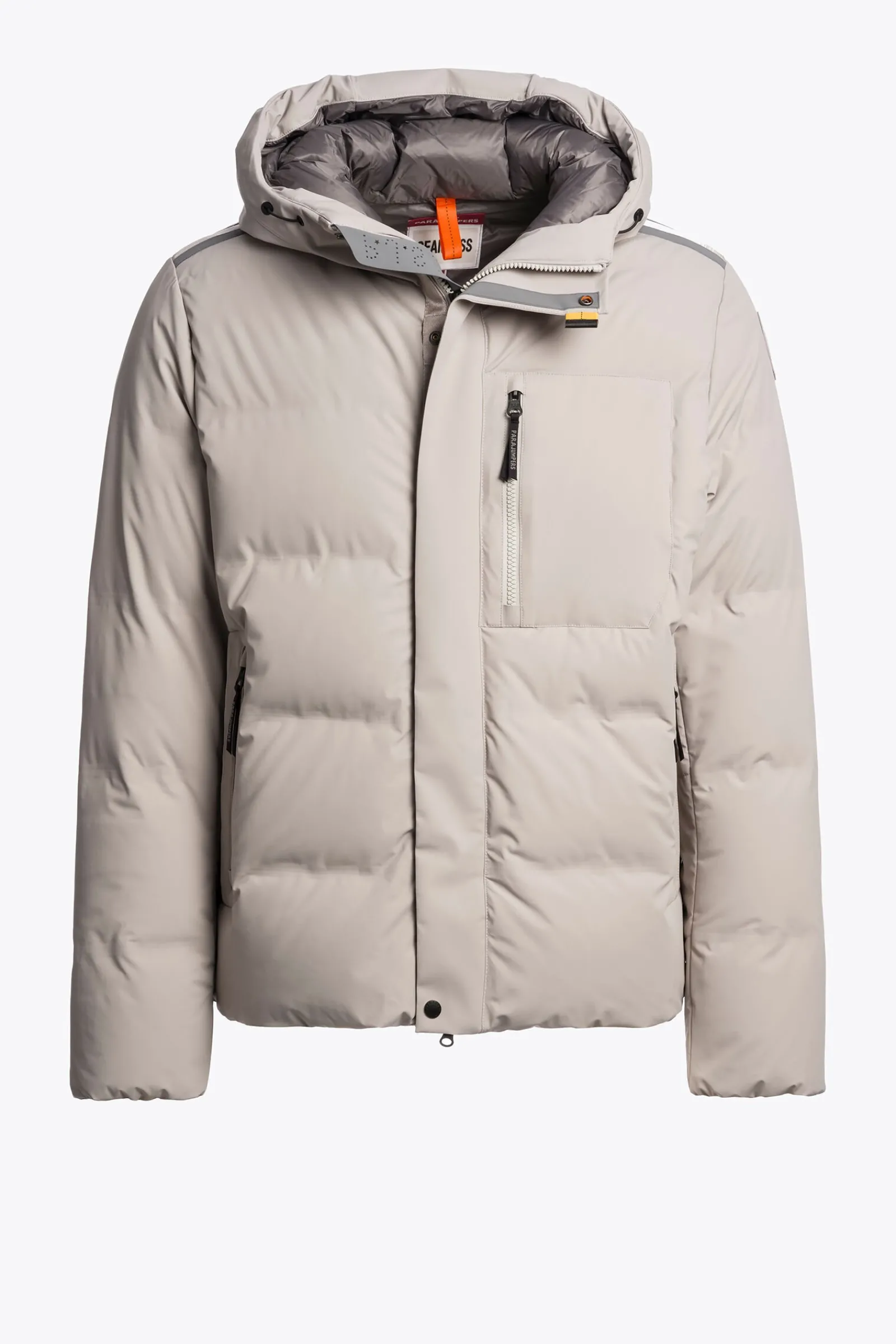 Parajumpers Regenjassen|Donsjassen-TAIGA - JACK MET CAPUCHON CHATEAU GREY