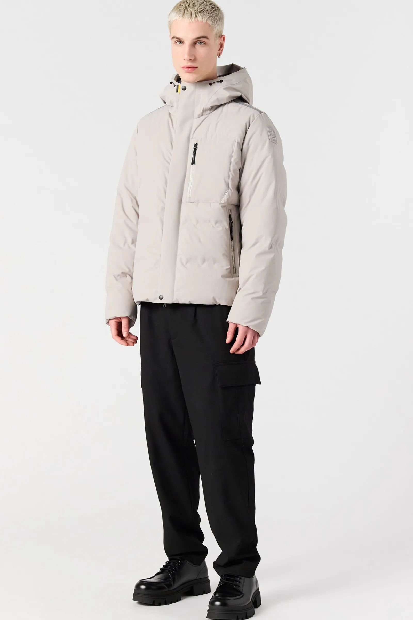 Parajumpers Regenjassen|Donsjassen-TAIGA - JACK MET CAPUCHON CHATEAU GREY