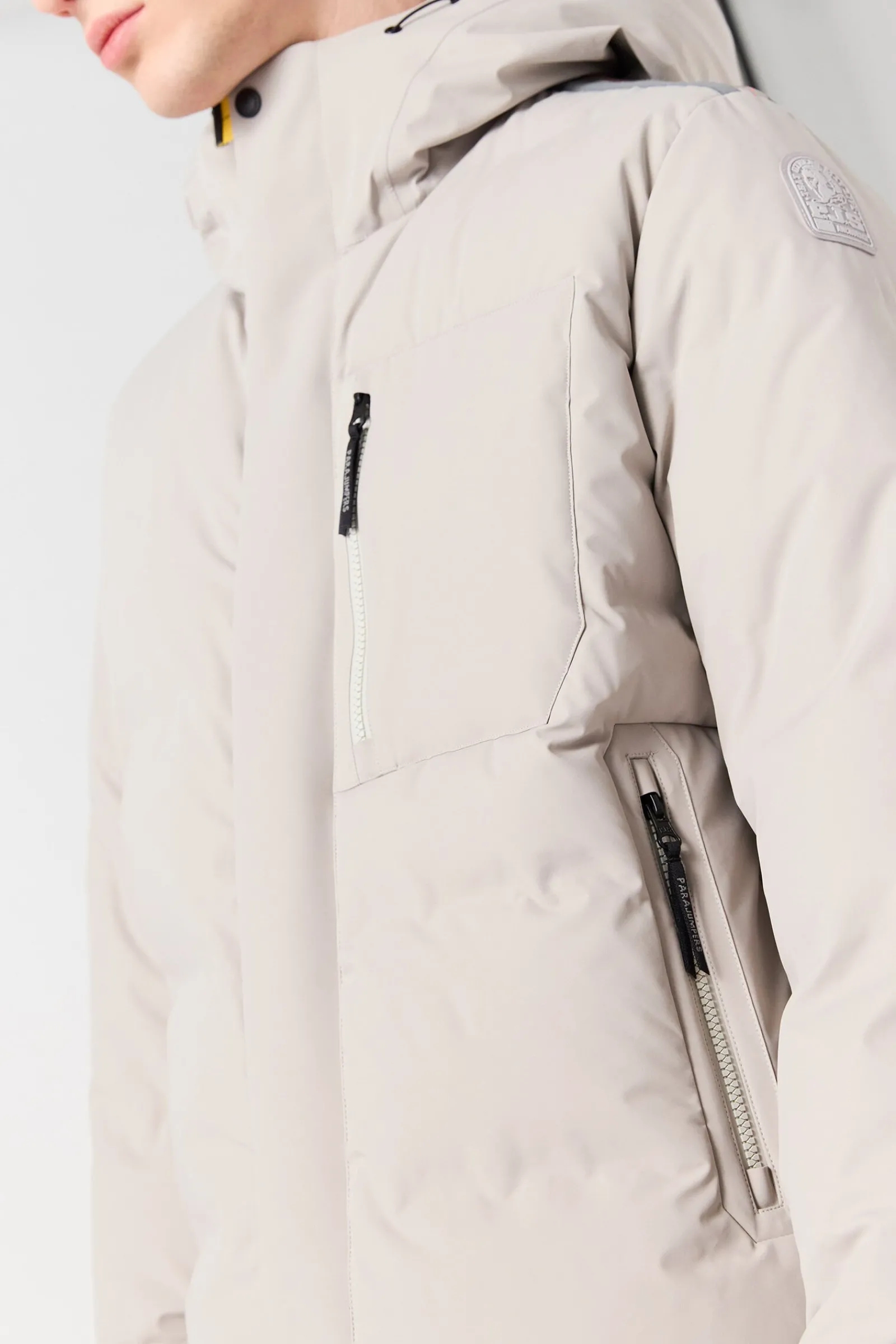 Parajumpers Regenjassen|Donsjassen-TAIGA - JACK MET CAPUCHON CHATEAU GREY