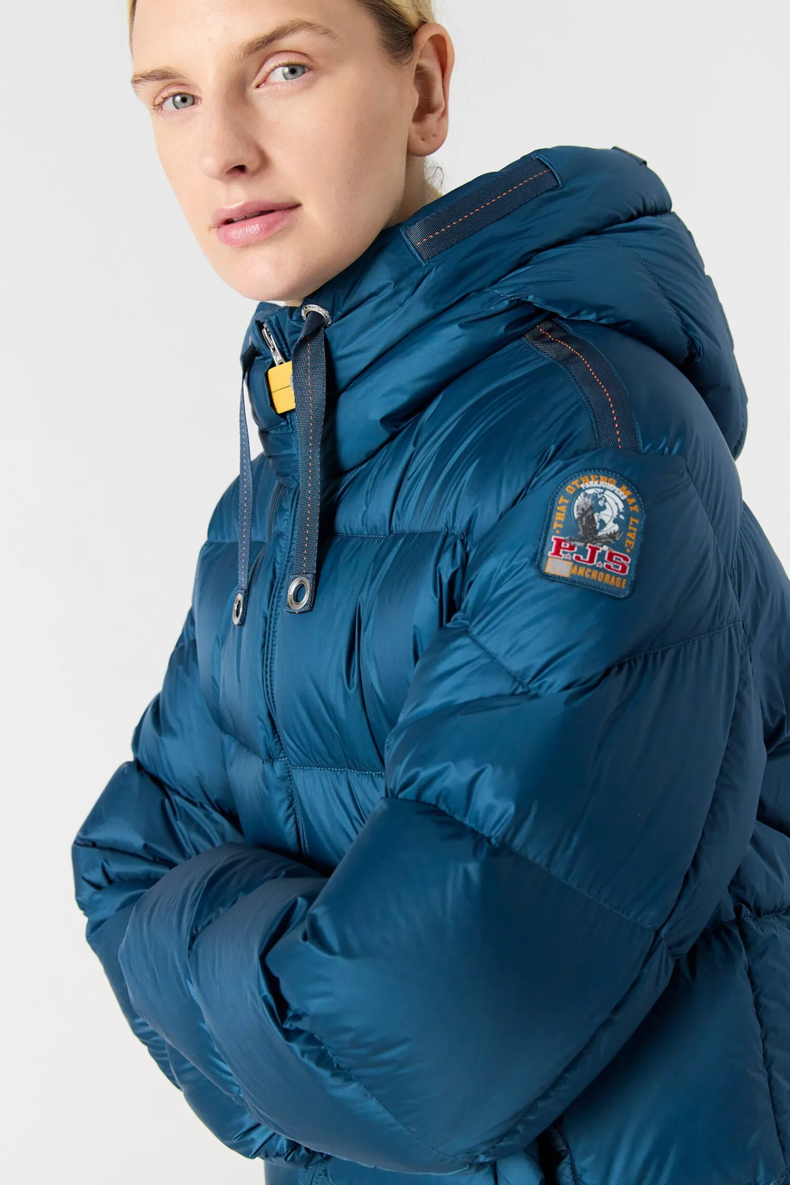 Parajumpers Donsjassen-TILLY - DONSJACK MET CAPUCHON OLIVE GREY