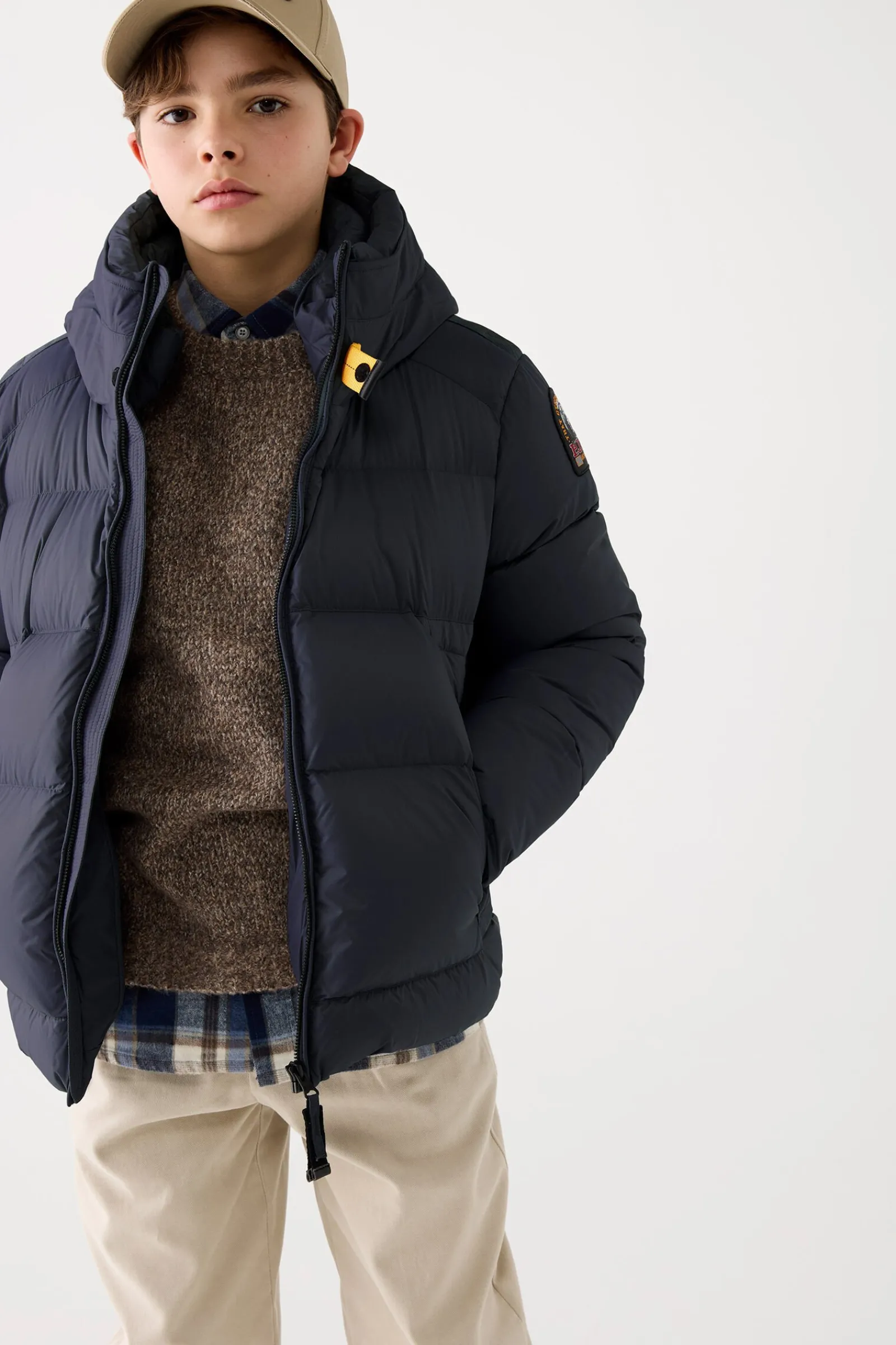 Parajumpers Jongens-TYRIK - JACK MET CAPUCHON BLUE NAVY