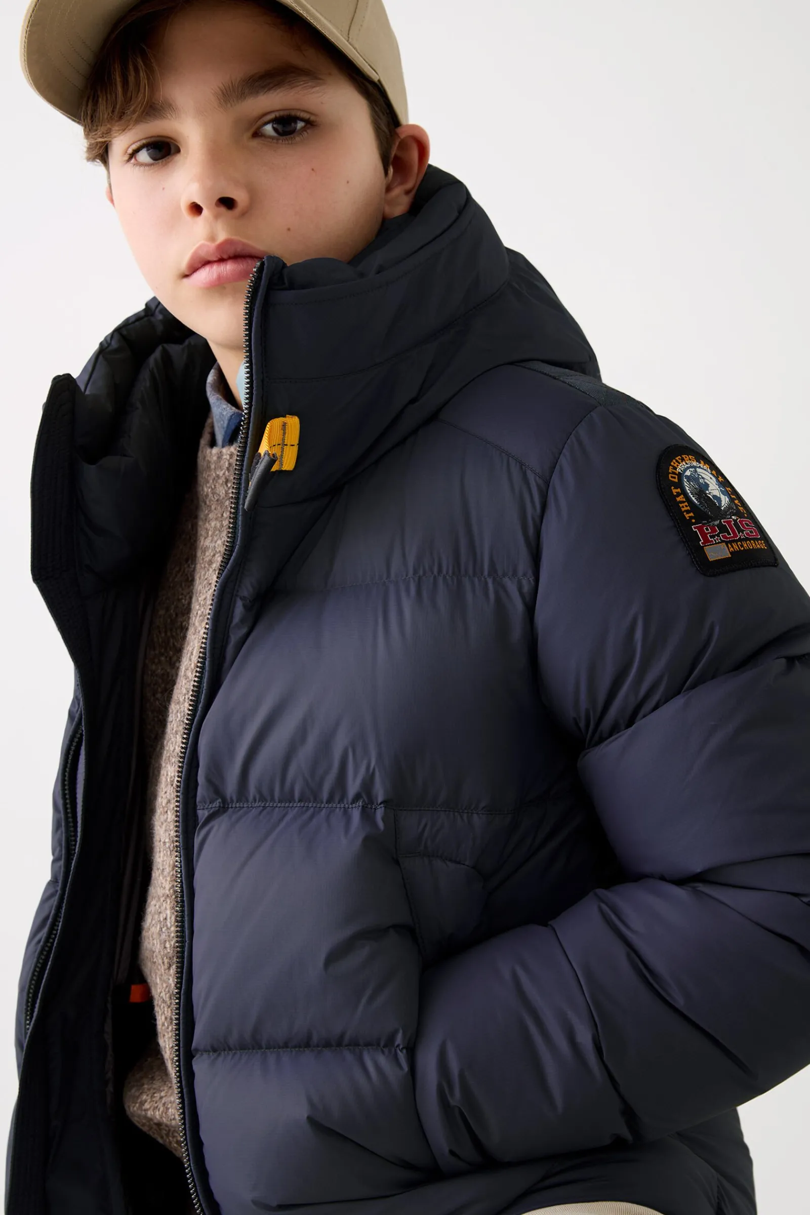 Parajumpers Jongens-TYRIK - JACK MET CAPUCHON BLUE NAVY