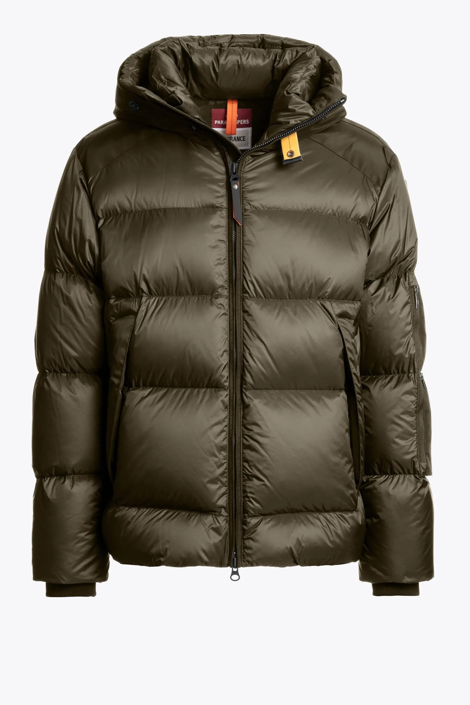 Parajumpers Donsjassen|Jasjes-TYRIK - JACK MET CAPUCHON OLIVE GREY