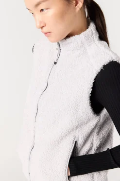 Parajumpers Gilets|Sweaters-VENUS - GILET MET VOLLEDIGE RITS PEARL GREY