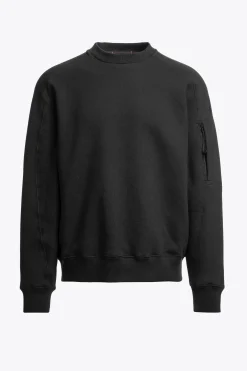 Parajumpers Sweaters-VIGGO - FLEECE MET RONDE HALS BLACK