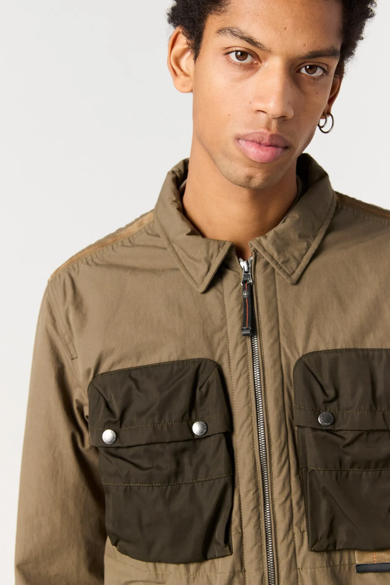 Parajumpers Overhemden-ZACHARY - OVERSHIRT EARTH-DEEP MOSS