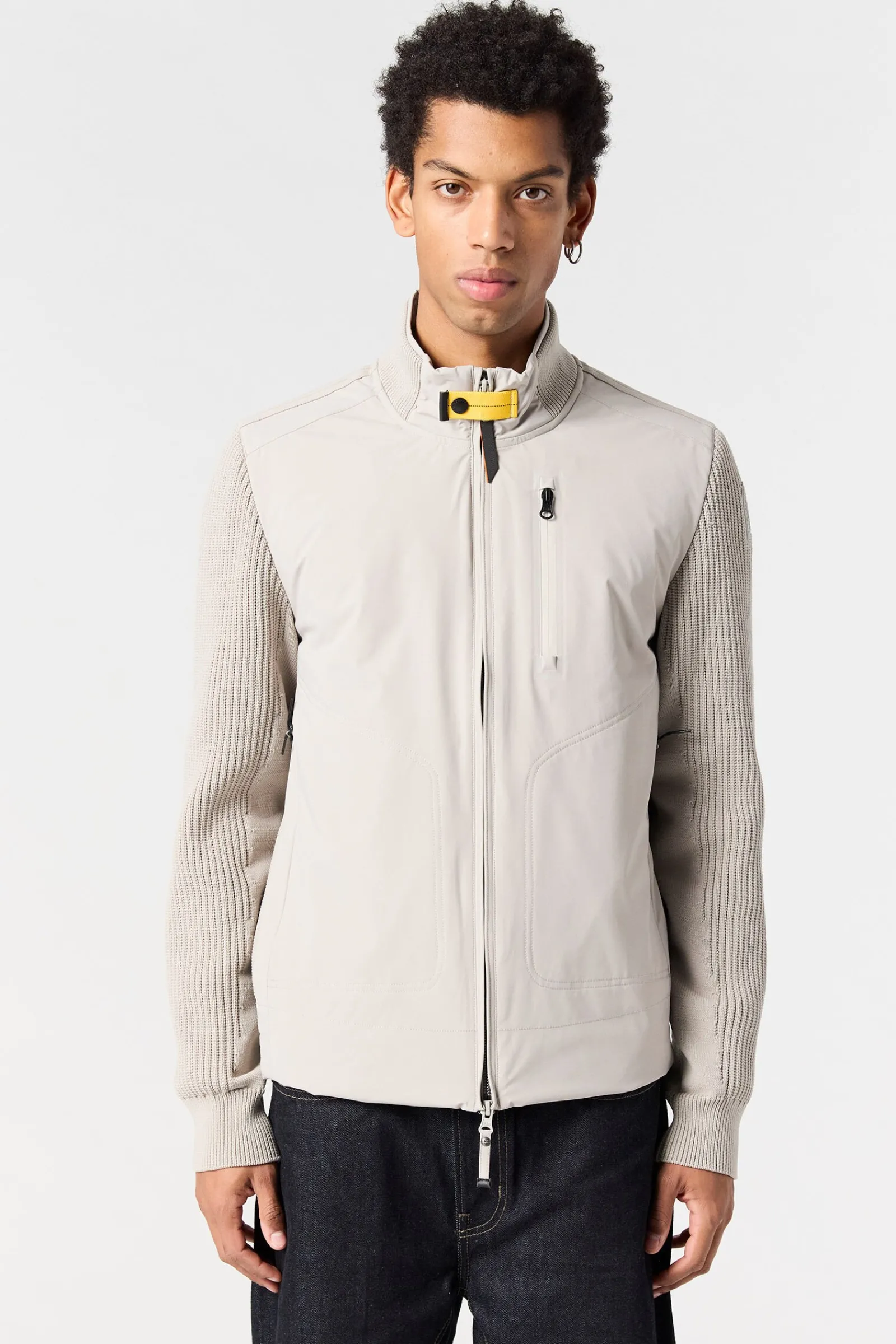 Parajumpers Tricot|Hybrids-ZORBA - VEST MET VOLLEDIGE RITS CHATEAU GREY