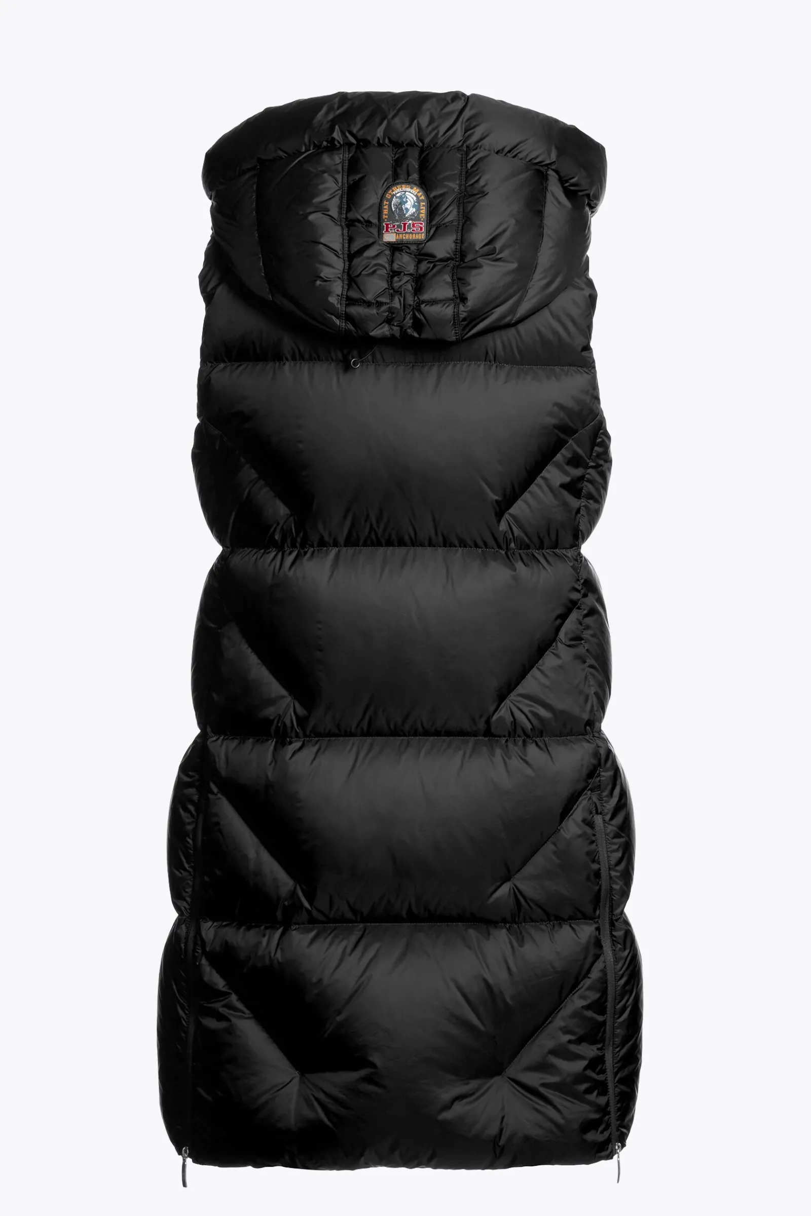 Parajumpers Gilets|Donsjassen-ZULY - GILET MET CAPUCHON BLACK